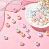 100Pcs Opaque Acrylic Beads OACR-CJ0001-31-5