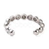 Brass Micro Pave Cubic Zirconia Cuff Bangle BJEW-K239-01P-3