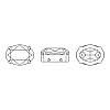 Preciosa® MAXIMA Crystal Sew-On Cups X-PRC-SB8-00030-G-2