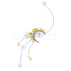 Moon & Star Alloy Hanging Ornaments HJEW-TADJ0022-2