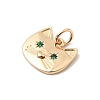 Brass Rhinestone Pendants LS-KK-H253-03G-2