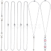 6Pcs 304 Stainless Steel Cable Chain Necklaces for Men Women NJEW-SC0001-80B-1