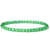 4mm Round Natural Dyed & Heated Green Onyx Agate Beads Bracelet for Men KG3069-25-1