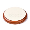 Flat Round Wood Pesentation Jewelry Bracelets Display Tray ODIS-P008-15C-01-2