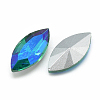 Pointed Back Glass Rhinestone Cabochons RGLA-T020-7x15mm-11-2
