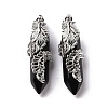 Natural Obsidian Pendants G-E059-02AS-02-2