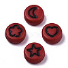 Opaque Acrylic Beads MACR-N008-33-4