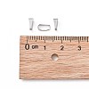 Tarnish Resistant 304 Stainless Steel Snap On Bails STAS-S057-39-4