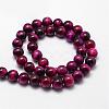Natural Tiger Eye Bead Strands G-D840-54-8mm-04-2