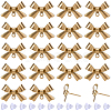 20 Pairs 304 Stainless Steel Bowknot Stud Earring Findings STAS-SC0021-25-1