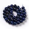 Natural Dyed Lapis Lazuli Bead Strands G-G953-04-10mm-4
