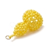Glass Seed Beaded Pendants PALLOY-MZ01355-2