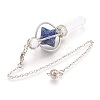 Natural Lapis Lazuli Dowsing Pendulums KK-F756-06C-2