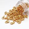 Zinc Alloy Jewelry Findings Golden Lobster Claw Clasps X-E102-G-4