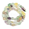 Natural Colorful Fluorite Beads Strands G-P497-01C-18-3
