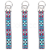 Iron with Polyester Inwrought Keychain KEYC-WH20054-011A-6