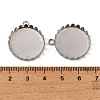 304 Stainless Steel Pendant Cabochon Settings STAS-NH0003-03P-02-3