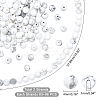 2 Strands Frosted Synthetic Howlite Round Bead Strands G-PH0019-33-4