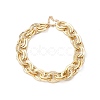 Unisex Thick Aluminum Double Link Chains Necklaces LS-NJEW-V006-01G-2