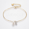 304 Stainless Steel Cable Chain Bracelets X-BJEW-I243-01G-1