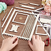 Wood Knitting Loom Kit TOOL-WH0155-76A-3