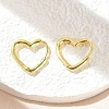 Brass Huggie Hoop Earrings EJEW-C502-09G-3