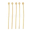 Golden Plated Brass Eye Pin for Jewelry Making X-EPC5.0cm-G-3