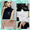 6Pcs 6 Styles Alloy Crystal Rhinestone Brooches for Backpack Clothes JEWB-GA0001-37-5