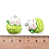 Cat Shape Resin Pendants RESI-R450-05B-3