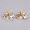 Brass Screw On Clip-on Earring Findings LS-KK-L200-A01-G-1