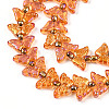 Electroplate Glass Beads Strands EGLA-N012-04B-3