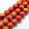Synthetic Malachite Beads Strands G-I199-32-8mm-2