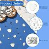 160Pcs 16 Styles 304 Stainless Steel Chain Tabs FIND-CJ0004-88-3