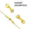 Brass/Alloy Rhinestone Magnetic Clasps DIY-YW0009-48-4