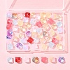60Pcs Transparent Spray Paint Glass Beads GLAA-FS0002-10-6