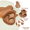 Wooden Guitar Pick Box with 3Pcs Picks CON-WH0089-73-4