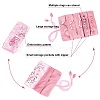 2Pcs 2 Colors Embroidery Silk Roll Bags ABAG-PH0001-26-4