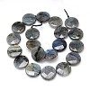 Natural Labradorite Bead Strands G-O099-04-B-3