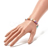 Handmade Polymer Clay Heishi Beads Stretch Bracelet BJEW-JB07372-03-3