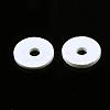 Flat Round Handmade Polymer Clay Beads CLAY-R067-12mm-17-6