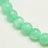 Dyed Natural Green Jade Beads Strands JBS053-8MM-27-1