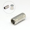 Tarnish Resistant 304 Stainless Steel Magnetic Clasps with Glue-in Ends STAS-K006-4mm-33C-1