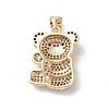 Brass Micro Pave Cubic Zirconia Pendants KK-M240-19-4