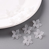 Frosted Acrylic Bead Caps X-MACR-S371-05A-701-6
