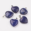 Natural Dyed Lapis Lazuli Pendants G-G956-B07-FF-1