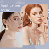 40Pcs 2 Colors Brass Stud Earrings Findings KK-SC0006-86-4