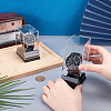 2Pcs Transparent Plastic Single Watch Display Cases CON-PH0003-57-3