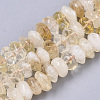 Natural Citrine Beads Strands G-R462-24-1