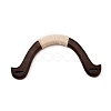Jute Cord Braided Wood Bag Handles DIY-WH0304-279-1