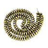 Electroplate Non-magnetic Synthetic Hematite Beads Strands G-S352-50-2